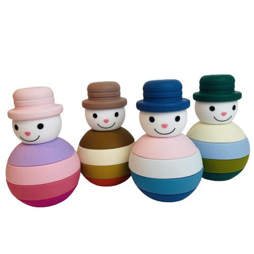 Snowman Stacker | Pink